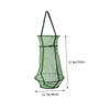 Yardwe Folding Fishing Basket with Drawstring Closure Durable Nylon Fish Mesh Cage for Easy Catching Portable Fish Holding Net for Freshwater and Saltwater Use view 3