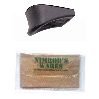 Nimrod's Wares Pearce Grip Extension Compatible with Springfield XDM9 Elite Compact XDM Compact 9/40 PG-XDME9 Bundle with Microfiber Cloth (1)