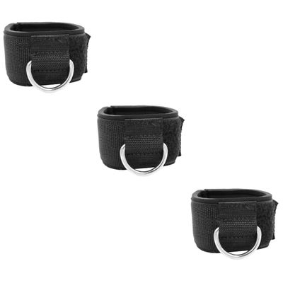 BESPORTBLE 2pairs Ankle Support Straps Cotton Protective Gear for Gym Training for Leg Stretching Reducing Pain and Injury for Men and Women Black