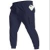 YOVVI Men's Athletic Joggers Stretch Sweatpants with Zipper Pockets Lightweight Running Workout Gym Track Golf Jogging Training Sweat Pants for Men(Dark Blue,3XL) view 1