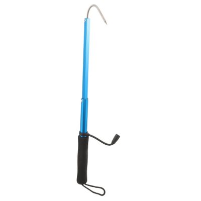 BESPORTBLE 2pcs Telescopic Fishing Gaff Rubber Handle Offshore Ice Tool for Saltwater and Freshwater Fishing Lightweight and Non-Slip Design Blue