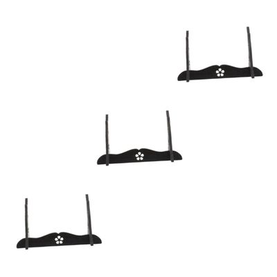 BESPORTBLE 3pcs Sturdy Desktop Sword Storage Rack Wooden Sword Holder Stand for Display Wall Mount Rack
