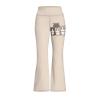 Ystardream Clothes for Girls 5-6 Cute Cat Pants for Girls Size 5-6 Casual Wide Leg Workout Pants Loose Yoga Dress Pants Breathable Athletic Pants Seamless Shapewear for Kids Teens Students view 1