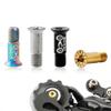 Moutain Bike Guide Wheel Fixing Screw 2/4Pcs Bicycles Rear Derailleur Screws M5x16mm Ultralight Titanium Alloy Rear Derailleur Pulley Bolts for MTB Road Folding Bike (4PCS Mixed Colors) view 2