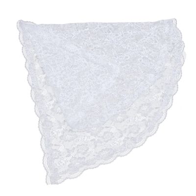CALLARON 4pcs Floral Lace Bridal Veil Covering Short Scarf for Women Elegant Wedding Accessory for Engagement Parties Special Occasions -catching Floral Pattern