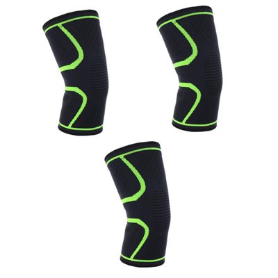 Healeved 3pcs Knee Compression Sleeves for Sports Pad Protector Football Brace Light Unisex