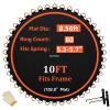 DOYUEE Trampoline Mat102.8in/8.56ft Dia Mat with 60 Rings, Fits 10FT Trampoline Frame Use 5.3"-5.7" Springs, Spring and Frame not Included view 2
