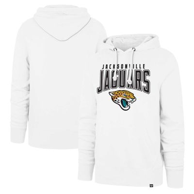 47 Men's White Jacksonville Jaguars Elements Arch Headline Pullover Hoodie