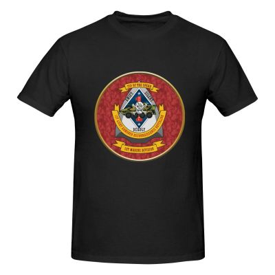 1st Light Armored Reconnaissance Battalion Men's Round Neck Comfortable Short Sleeve T-Shirt Black
