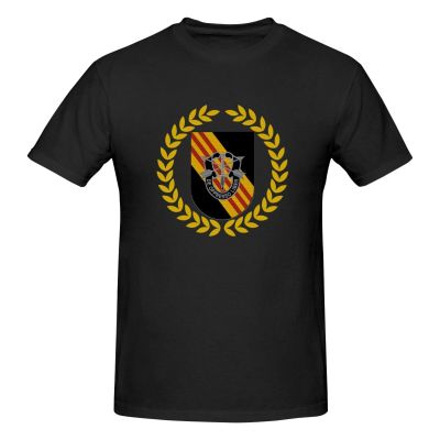WOLEN 5th Special Forces Group Men's Round Neck Comfortable Short Sleeve T-Shirt Black