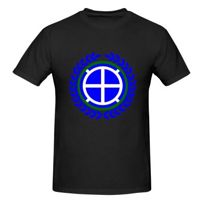 35th Infantry Division Men's Round Neck Comfortable Short Sleeve T-Shirt Black