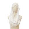 HUSSATOP Women Spanish Style Mass Veil Floral Vintage Mantilla Veil Lace Shawl Latin Scarf Head Covering for Wedding view 3