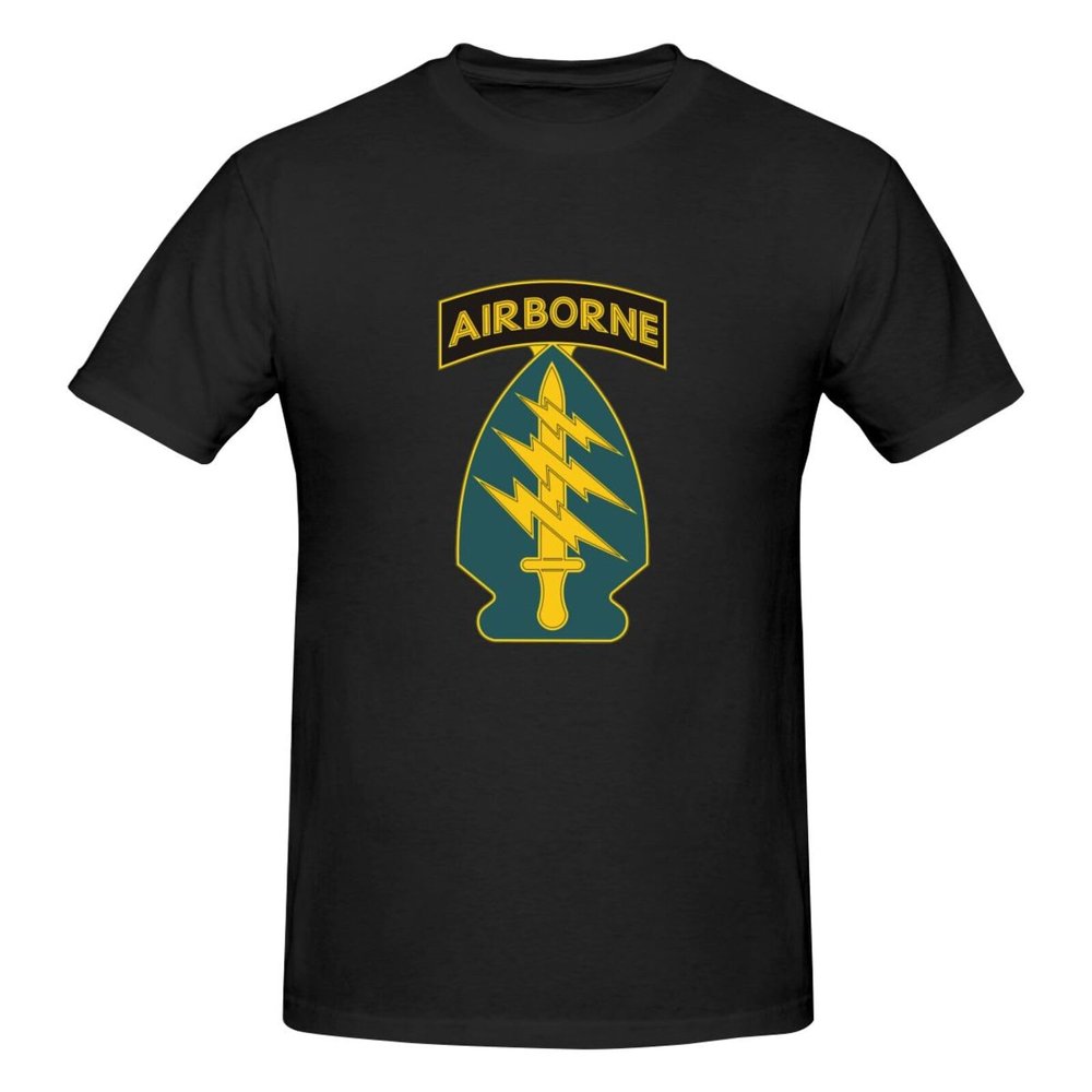 WOLEN US Army Special Forces Men's Round Neck Comfortable Short Sleeve T-Shirt