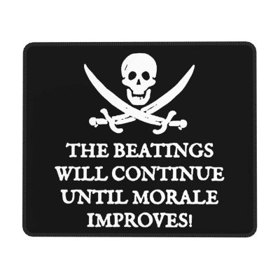 Beatings Will Continue Until Morale Improves Fashion Fashionable Mouse Pad Customized Mouse Pad for Computer Games 10x12in
