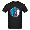 82nd Airborne Division with Jump Wings Men's Round Neck Comfortable Short Sleeve T-Shirt Black view 1
