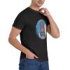 82nd Airborne Division with Jump Wings Men's Round Neck Comfortable Short Sleeve T-Shirt Black view 4