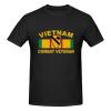 WOLEN US Army 1st Cavalry Division Vietnam Combat Veteran Men's Round Neck Comfortable Short Sleeve T-Shirt view 1