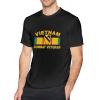 WOLEN US Army 1st Cavalry Division Vietnam Combat Veteran Men's Round Neck Comfortable Short Sleeve T-Shirt view 2