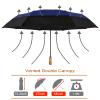 Lejorain Compact Golf Umbrella Travel - 54inch Oversized Collapsible Auto Open Close Portable Strong Adult Umbrella Luxury Wooden Handle view 2