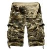 Mens Camo Cargo Shorts Cotton Summer Lightweight Stretch Hiking Camouflage Shorts Outdoor Work Short with Multi Pockets view 2