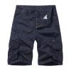 Men's Lightweight Cargo Shorts with Pockets Cotton Shorts Casual Lightweight Outdoor Athletic Fishing Hiking Shorts Navy view 1