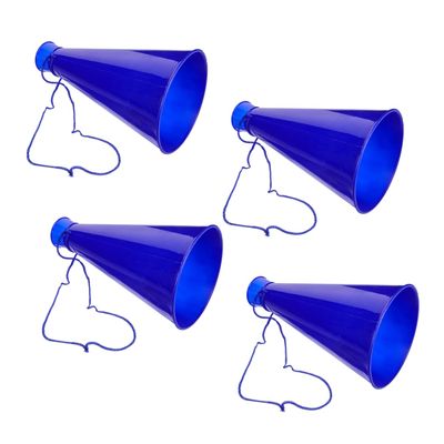 4pcs Cheering Horn Plastic Mini Megaphone Cheerleader Shouting Cone Megaphone Director Prop Plastic Loudspeaker Football Match Megaphone The Toddler Microphone Sports