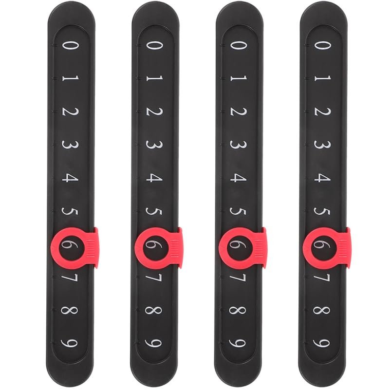 KICHOUSE 4Pcs Foosball Score Counter Multifunctional Scorekeeper Bar for Table Football Game Accessories Durable Replacement Part for Tabletop Soccer Scorekeeping