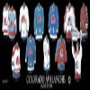 Framed Evolution History Avalanche of Colorado Uniforms Print view 1