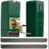 Edwards Green Wilmbledon Sqaure Tennis Post w Internal Wind (3 Inch OD) Bundled w Square Galvanized Ground Sleeves view 1