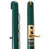 Edwards Green Classic Round Tennis Post w Internal Wind (3 Inch OD) Bundled w Round Galvanized Ground Sleeves view 2