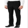 QINYNMU Men's Striped Dress Pants Casual Straight Fit Office Work Suit Trousers Black view 1