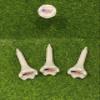 NineFit Basics 1  Plastic Golf Tees  USA Flag Design Short Tees for Irons, Par Threes, Hybrids, and Driving Range - Pack of 50, 100, 200 or 500 Bulk in High Visibility White Durable Plastic (50) view 1