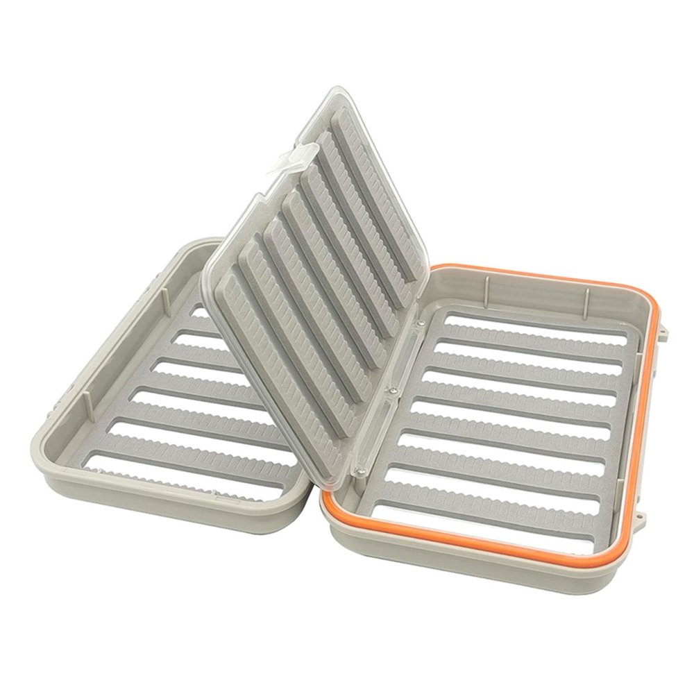 Amagogo Waterproof Fly Box Case Equipment, Organizing Fly Holder Fly Fishing Storage for Fly Bass and Trout Gear Freshwater Saltwater