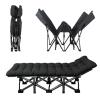 WAOCEO Folding Bed Portable Rollaway Bed, Single Nap Chair, Simple Office Bed, Outdoor Camping Portable Recliner for Travelling Home Office Vacation Hiking (Size : 178cm) view 1
