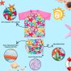 ALVABABY Baby Swimsuit,Infant Toddler Bathing Short Sleeve Swimwear,Baby Reusable Swim Diaper with Matching Top for Boy Girl view 2