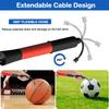 Ball Pump with Needle Storage(Never Lose Pin) Basketball Pump with 5 Needles and Extendable Cable, Soccer Football Pumps, Volleyball Pump Rugby Ball Inflator - Great for All Balls - 1&2 Pack Available view 4
