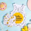 ALVABABY Baby Reusable Swim Diaper with Matching Top, 3T Toddler Baby Boy Swimsuit,Infant Bathing Sleeveless Swimwear ZSWTD05 Pineapple view 3