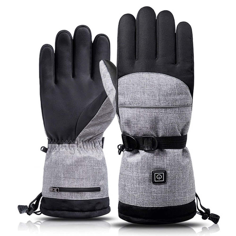 TQQEPOOL Rechargeable Heated Gloves,3 Modes Electric Gloves for Men Women,Waterproof & Touchscreen Heated Gloves for Climbing Hiking Cycling Skiing