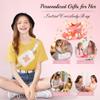 YOOLIFE Gifts for Girls - 5 6 7 8 9 10 11 12 13 14 15 16 Year Old Girls Birthday Gifts for Teen Girls, Preppy Stuff for Teen Girls Teenage Girl Gifts, Initial Crossbody Bag Belt Bag, White P view 2