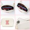 YOOLIFE Gifts for Girls - 5 6 7 8 9 10 11 12 13 14 15 16 Year Old Girls Birthday Gifts for Teen Girls, Preppy Stuff for Teen Girls Teenage Girl Gifts, Initial Crossbody Bag Belt Bag, White P view 4