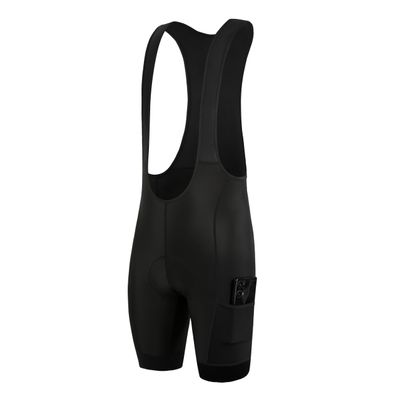 Coconut Ropamo Men's Cycling Bib Shorts Biking Cycling Shorts with Pockets Bike Riding Shorts 4D Padded Anti-Slip Cuff (S, Black)
