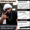 Ababalaya 2PCS Adjustable Satin Lined Halo Turban Durag for Men &Women Twisted Tassel Head Wraps Beanie Hats for Hair Loss, Black&White Blackwhite view 2