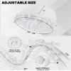 Ababalaya 2PCS Adjustable Satin Lined Halo Turban Durag for Men &Women Twisted Tassel Head Wraps Beanie Hats for Hair Loss, Black&White Blackwhite view 4