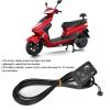 Pissente LCD Display Panel, 36-48V Black ABS Electric Bicke 810 LED Display with 5 Wire Cable Control Panel Meter Electric Bike Motor Speed Control for Electric Scooters Electric Bikes view 2