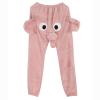 2024 Elephant Pajama Pants Men Cute Animal Pants Funny Cartoon Trunk Pajama Bottom Fleece Sleepwear for Couple 2024 Pink view 4