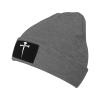 3 Nails Cross Beanie Hat for Men Women Soft Warm Knit Skull Cap Winter Hats Ski Hat Deep Heather view 2