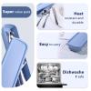 HANSGO Stainless Steel Travel Utensil Set with Case, 4-Piece Portable Knife Fork Spoon Set for Lunch Box, Office, School & Outdoor Use view 4