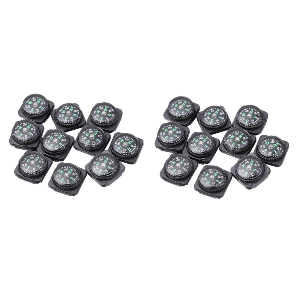 BESPORTBLE 2sets Compact and Practical Travel Compass for Hikers Orienteers and Outdoor Enthusiasts 10pcs*2