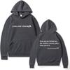 MARLLCO Dear Person Behind Me Hoodie for Women You Are Enough Hoodie Mental Health Sweatshirt Casual Long Sleeve Pullover Top (Dark Grey1,Small) view 1