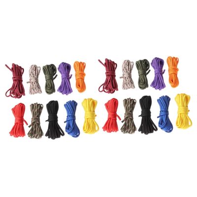 BESPORTBLE 20 Pcs 3 Emergency Survival String Set 3m Length Black for Hiking Camping
